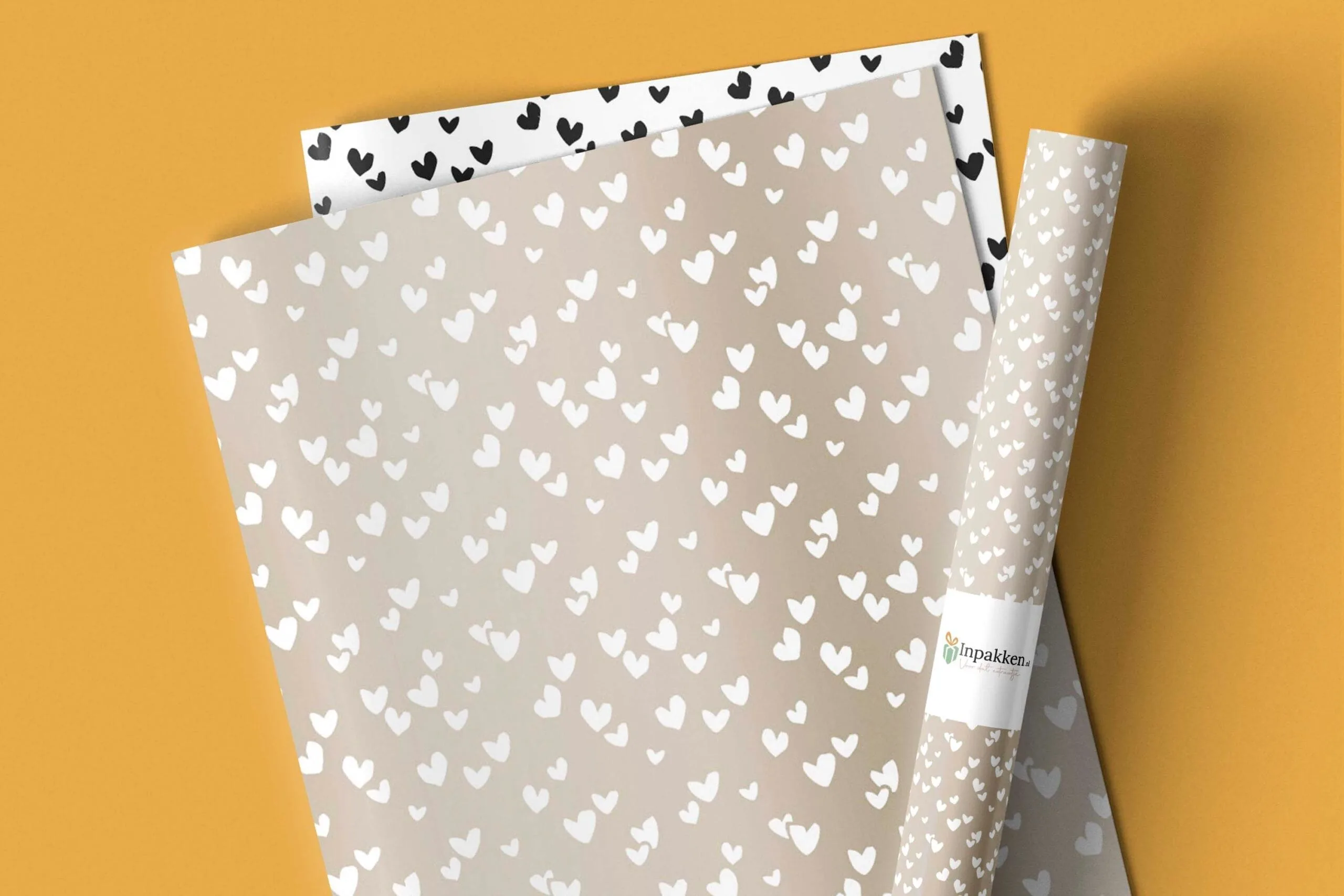 champagne hartjes 50cm rol