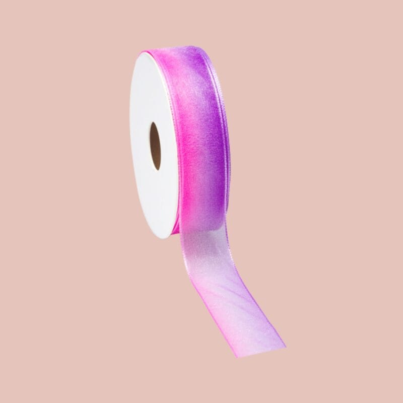 Lint verloop roze paars 25mm