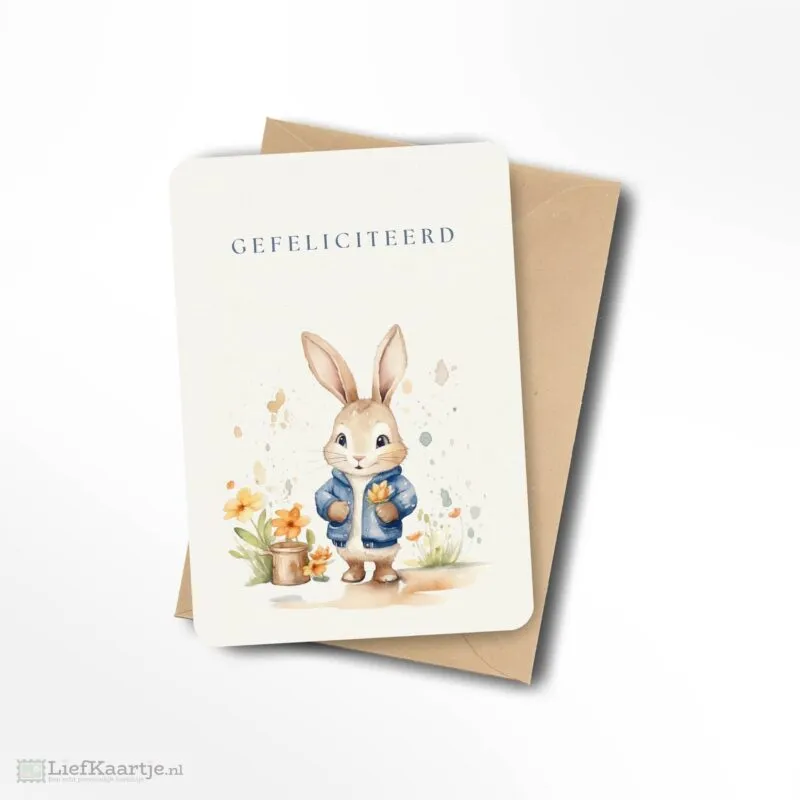 Gefeliciteerd konijntje