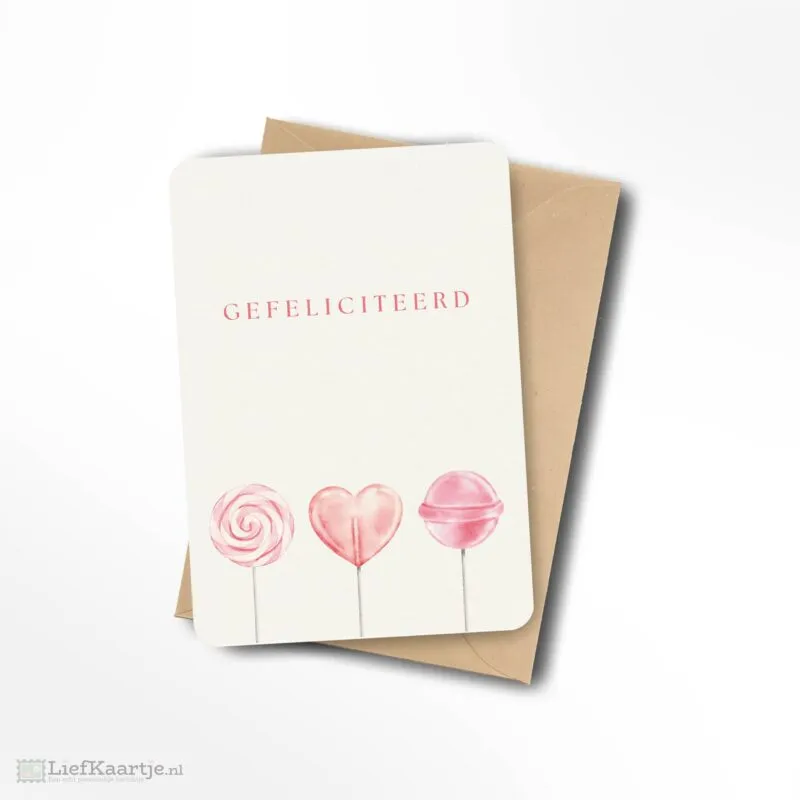 gefeliciteerd lolly