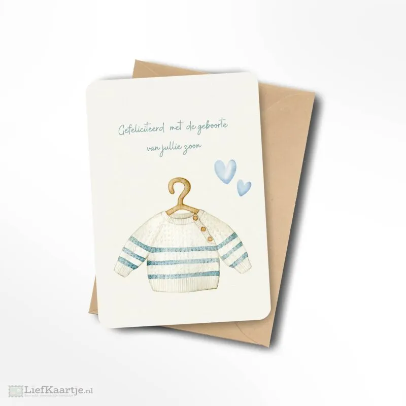 Gefeliciteerd met de geboorte van jullie zoon
