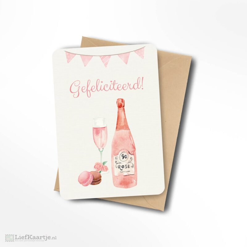 Gefeliciteerd rose
