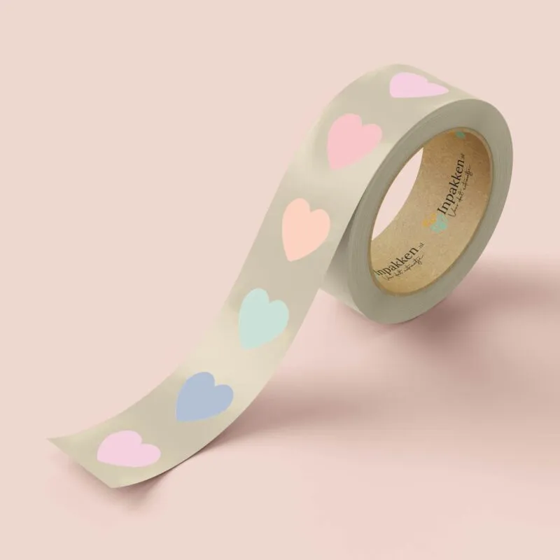 Mini hartjes pastel 5st