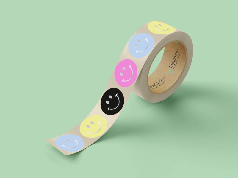 Smiley zilver 4st