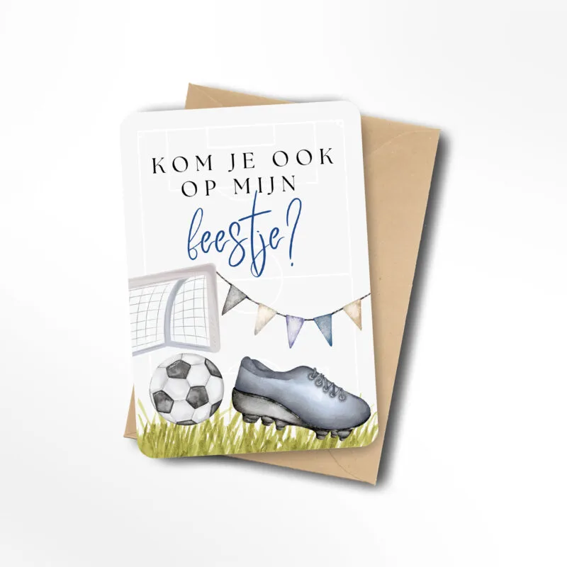 Kom je ook op mijn feestje voetbal