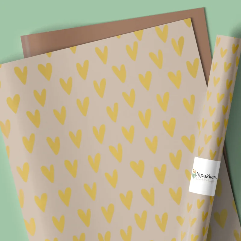 Hartjes beige bruin 50cm