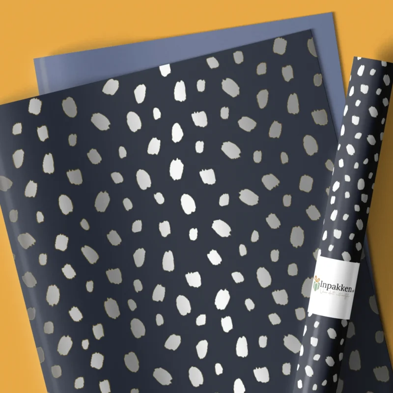 Vlakje metallic blauw 40cm