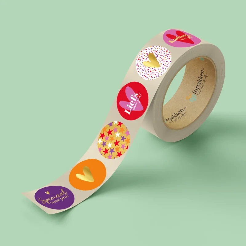 Speciaal-, liefs-, kadootje voor jou, hartje, sterretje 6st.