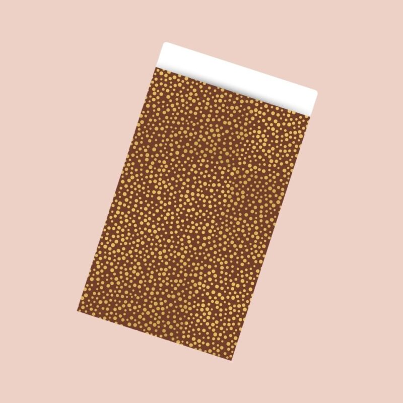 Bruin gouden stipje M