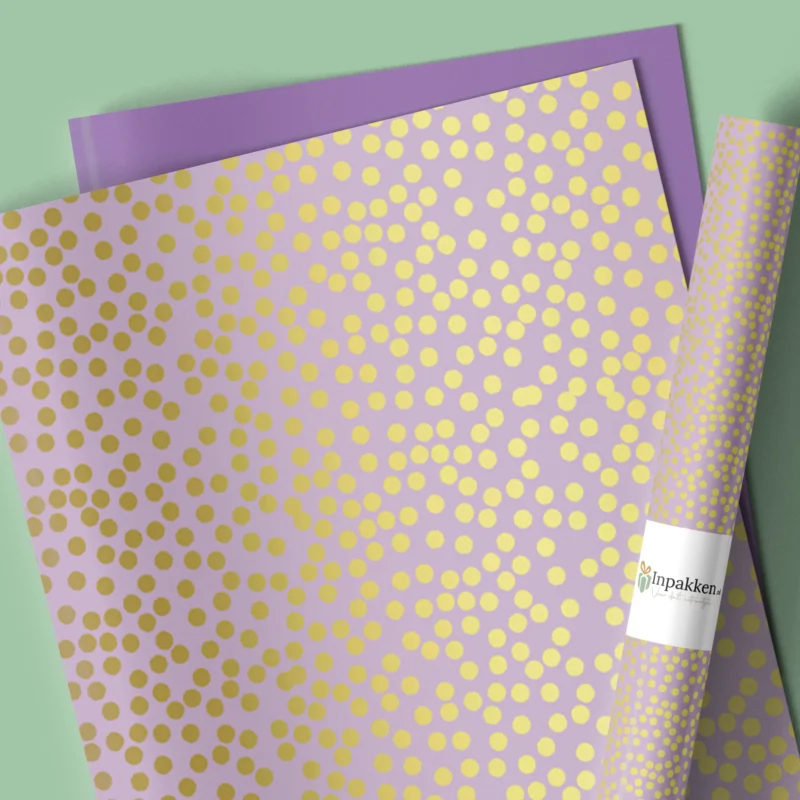 Gouden stipje paars 40cm