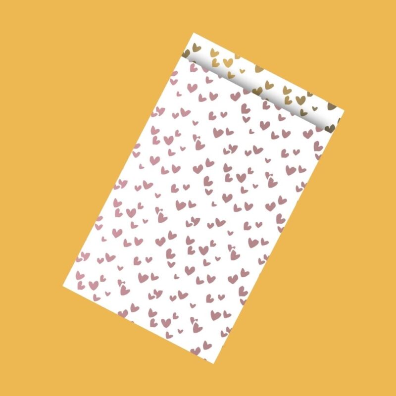 Rosé gouden hartjes M