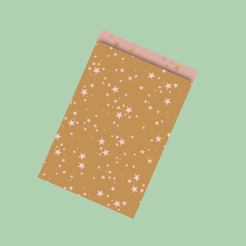 sterretjes roze bruin L