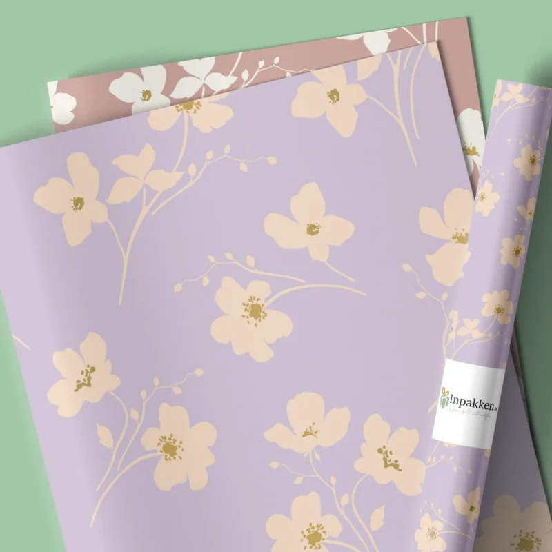 Bloemetjes lila 50cm