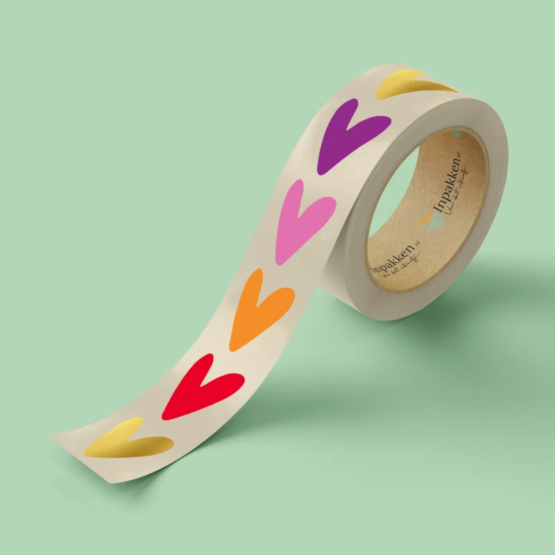 Hartjes goud gekleurt 5st