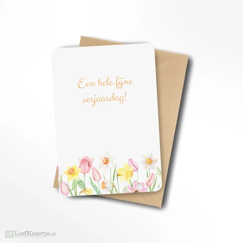 Een hele fijne verjaardag bloemen