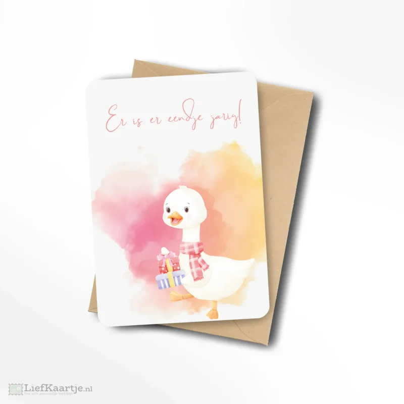 Er is er eendje jarig