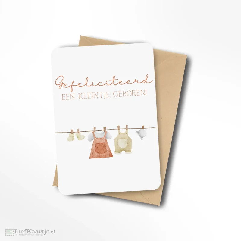 Gefeliciteerd een kleintje geboren