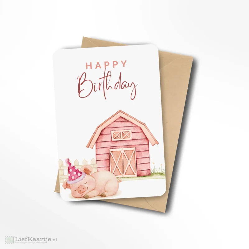 Happy birthday feestvarkentje