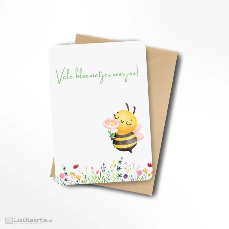 Vele bloemetjes voor jou bijtje