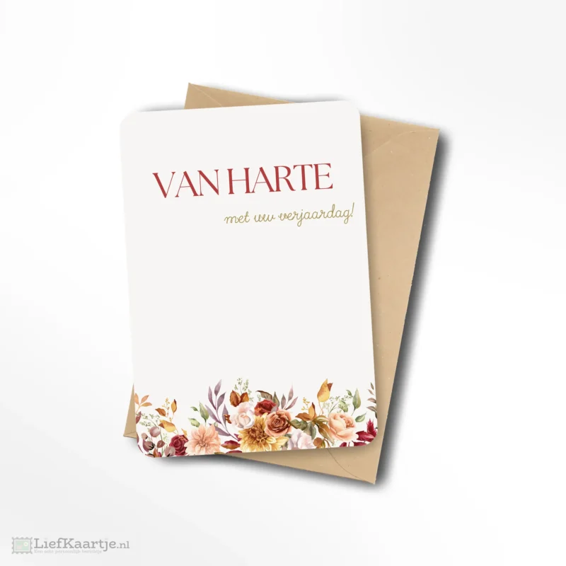 Van harte met uw verjaardag herfst