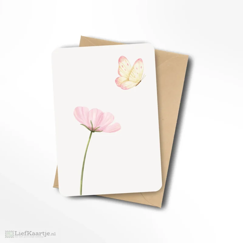 Wegvliegende vlinder