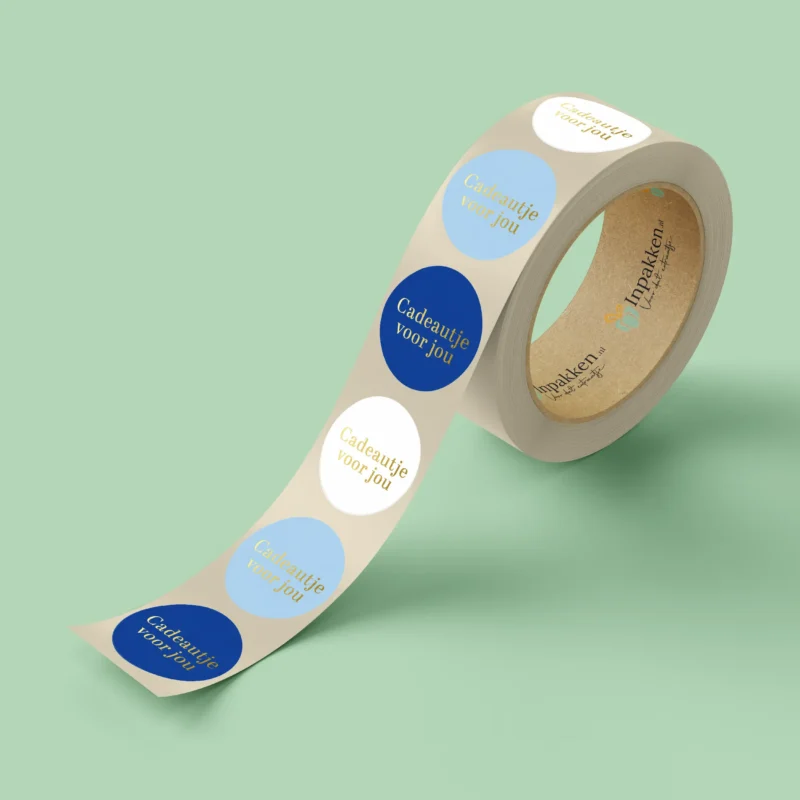 Cadeautje voor jou blauw 3st