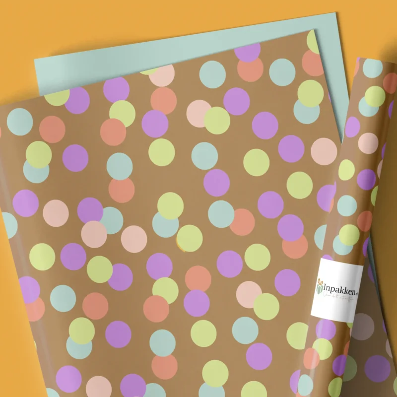 Grote confetti bruin 50cm