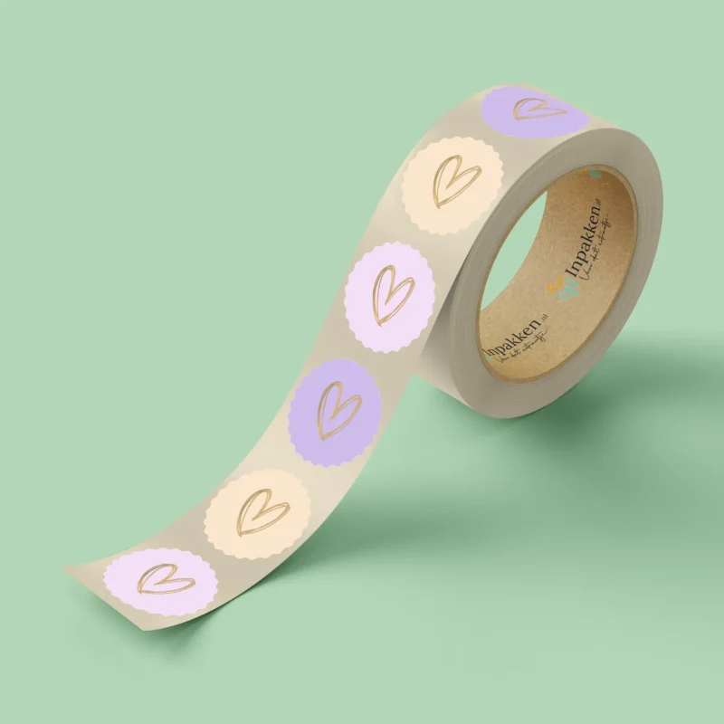 Hartjes pastel kartel 3st