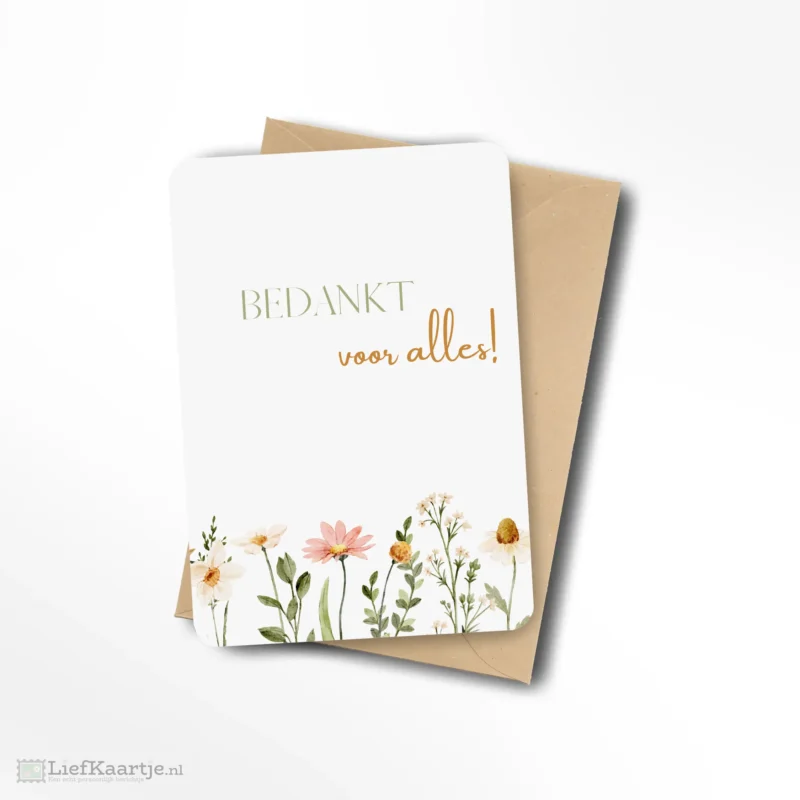 Bedankt voor alles!