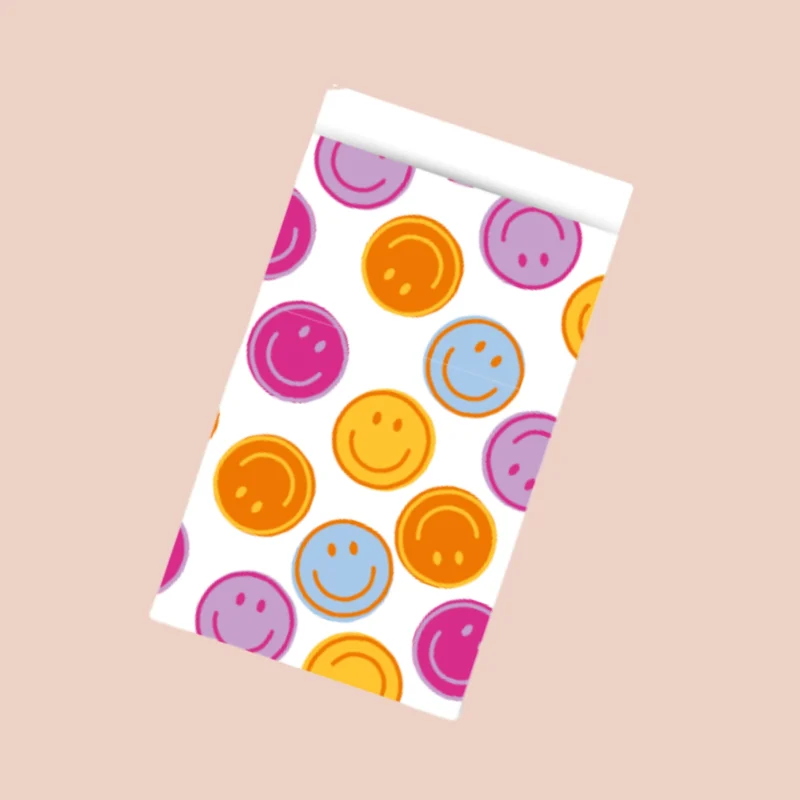 Smiley roze M