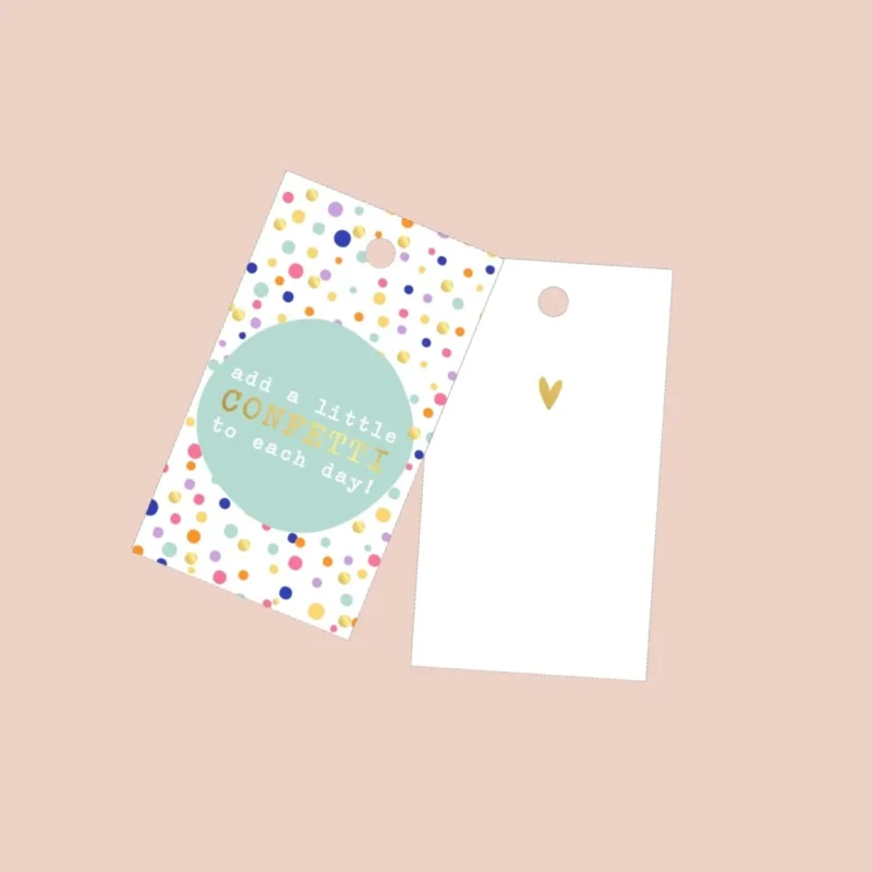 Add a little confetti to each day