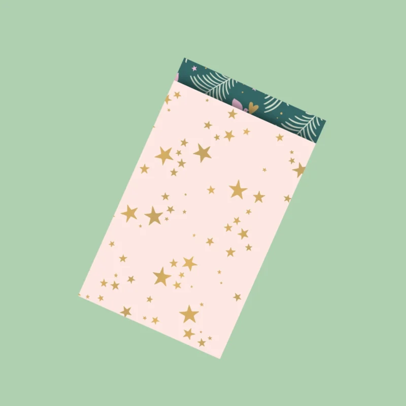 Goud sterretje roze M