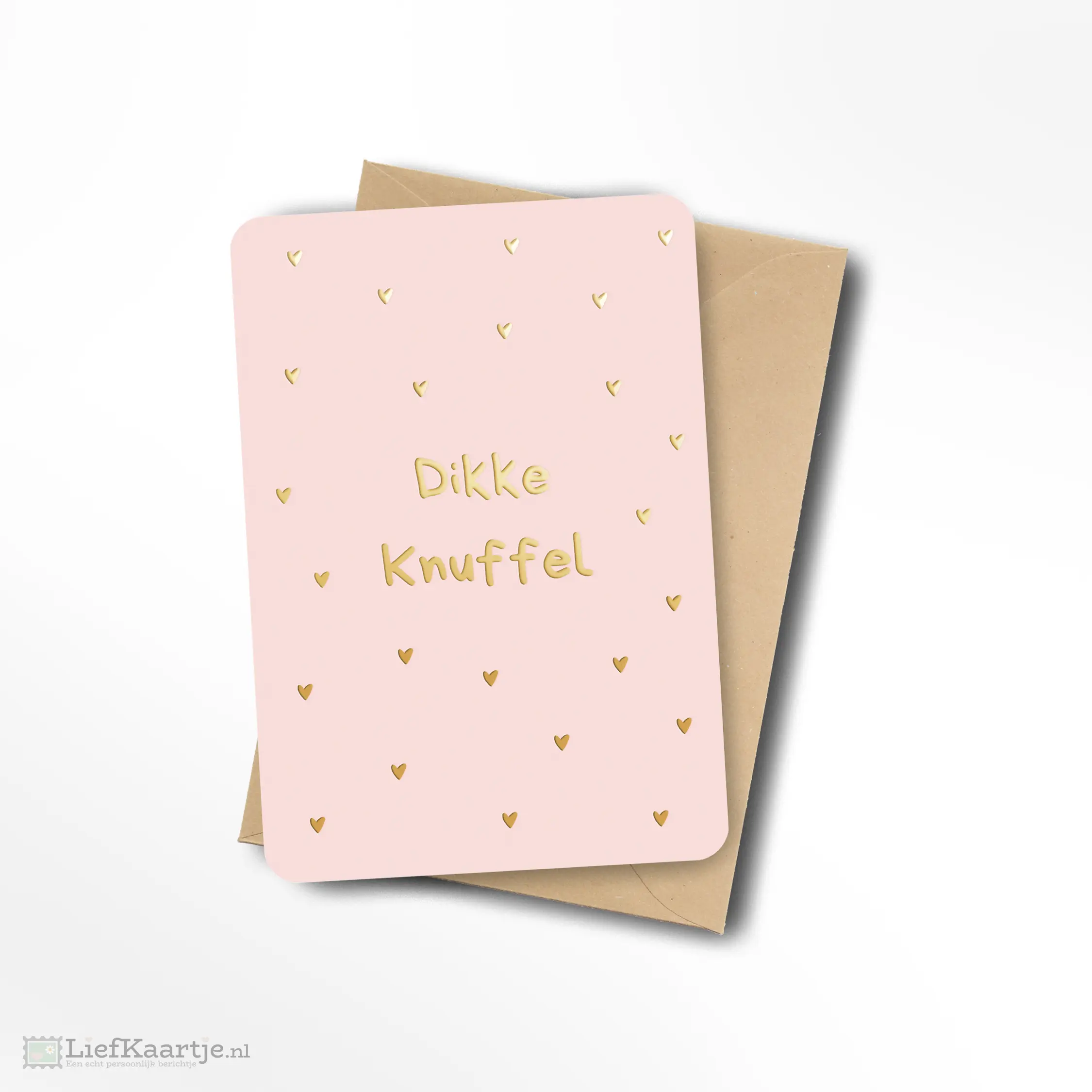Dikke knuffel goud folie