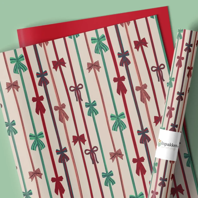 Strikjes rood 50cm
