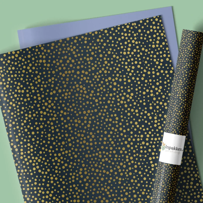 Gouden stipje donkerblauw 50cm