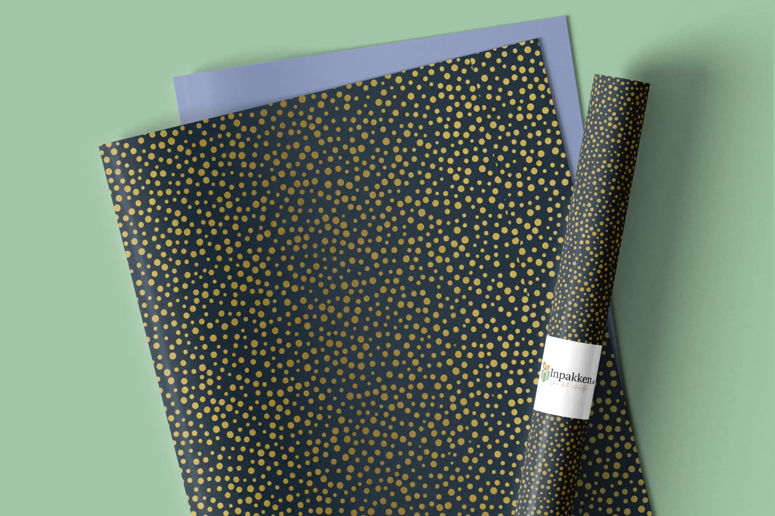 Gouden stipje donkerblauw 50cm